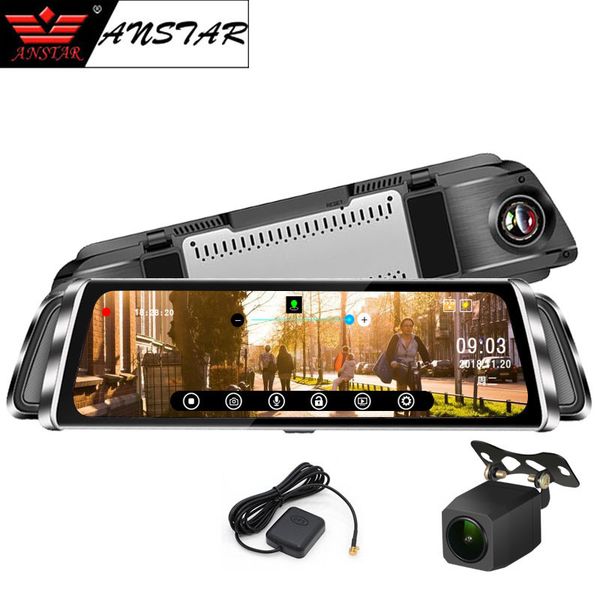 anstar 10'' touch screen smart rearview mirror car dvr 1080p registrar dual lens dash cam gps track video recorder auto camera
anstar 10'' touch screen smart rearview mirror car dvr 1080p registrar dual lens dash cam gps track video recorder auto camera