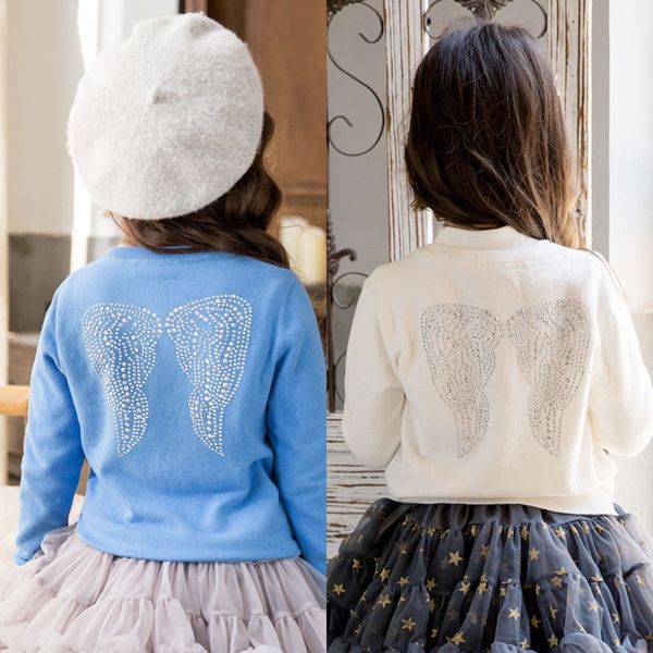 r0uxk girls summer clothes baby air-conditioned western style air conditioner sweater knitted sweater girls drilling angel wings knitted, Blue
r0uxk girls summer clothes baby air-conditioned western style air conditioner sweater knitted sweater girls drilling angel wings knitted, Blue