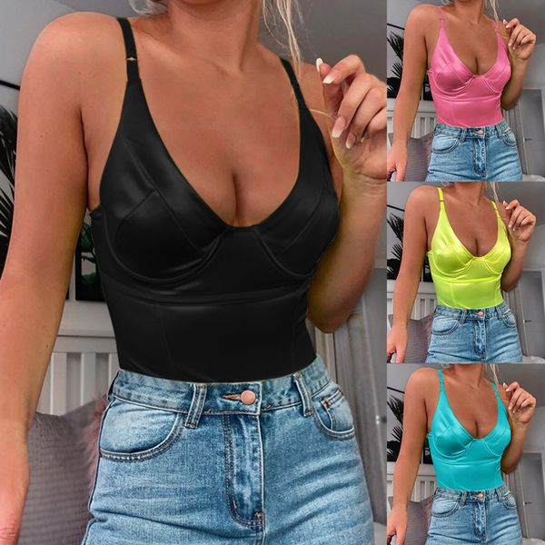 bodysuits women solid color deep v neck vest summer sleeveless backless bocycon romper spaghetti strap female vest fashion, Black;blue
bodysuits women solid color deep v neck vest summer sleeveless backless bocycon romper spaghetti strap female vest fashion, Black;blue