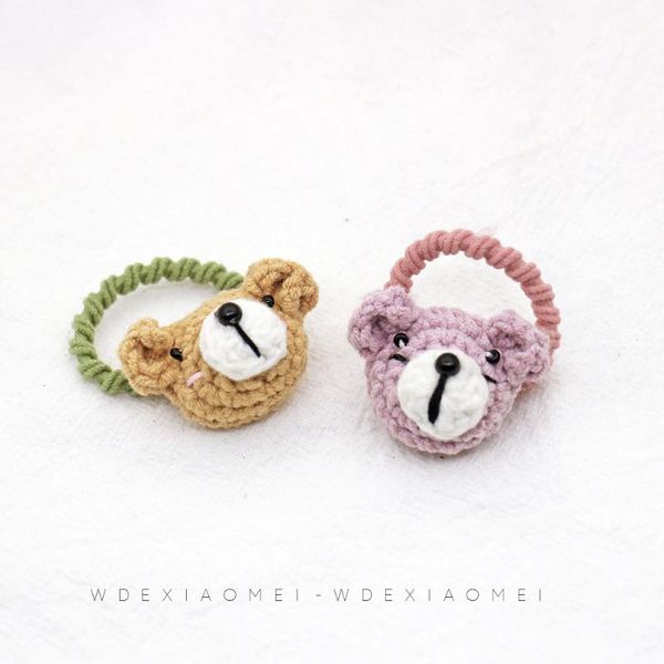 handmade cute kids girl hair accessories knitting wool bear elastic hair rubber bands ring rope tie ponytail headwear, Slivery;white
handmade cute kids girl hair accessories knitting wool bear elastic hair rubber bands ring rope tie ponytail headwear, Slivery;white