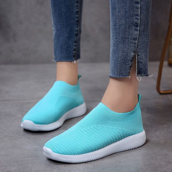 selling plus size 43 breathable mesh platform sneakers women slip on soft ladies casual shoes woman knit sock shoes flats, Black 
selling plus size 43 breathable mesh platform sneakers women slip on soft ladies casual shoes woman knit sock shoes flats, Black