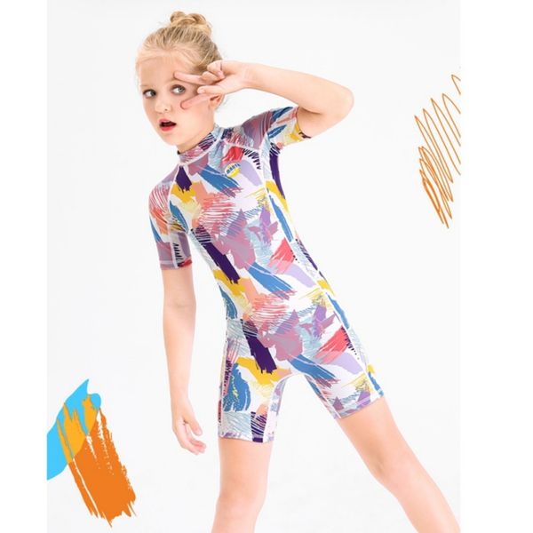 kids short sleeve swimsuit wetsuits snorkeling surfing children's one piece swimwear back zipper elastic diving suits2, White
kids short sleeve swimsuit wetsuits snorkeling surfing children's one piece swimwear back zipper elastic diving suits2, White