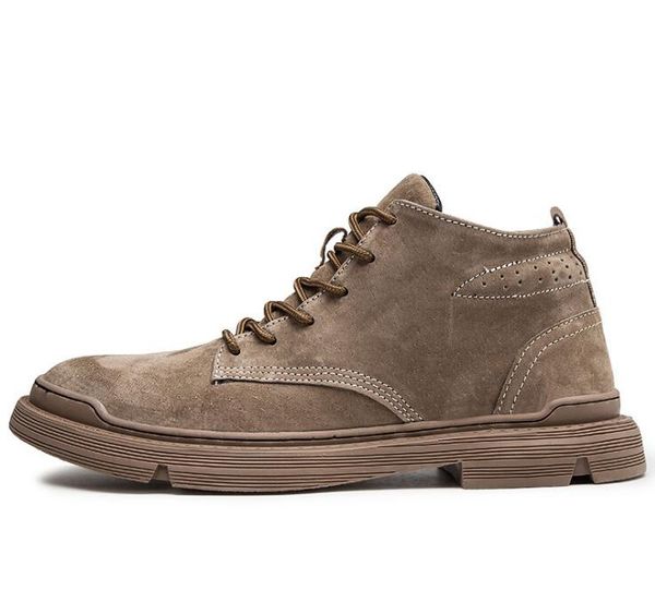 2020 new fashion street cool men genuine leather casual shoes high man trend light short boots, Black
2020 new fashion street cool men genuine leather casual shoes high man trend light short boots, Black