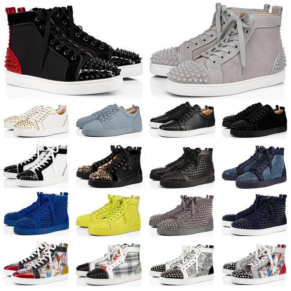 2020 fashion luxury designer shoes men women spike sneakers black red white bred leather suede graffiti flats bottoms casual shoe with box
2020 fashion luxury designer shoes men women spike sneakers black red white bred leather suede graffiti flats bottoms casual shoe with box