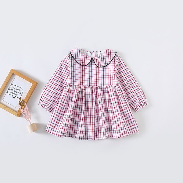 Baby Girls Spring Dress Kids Clothes Plaid Print long sleeve Pet Pan Collar Girl Dress Elegantl Dresses
Baby Girls Spring Dress Kids Clothes Plaid Print long sleeve Pet Pan Collar Girl Dress Elegantl Dresses