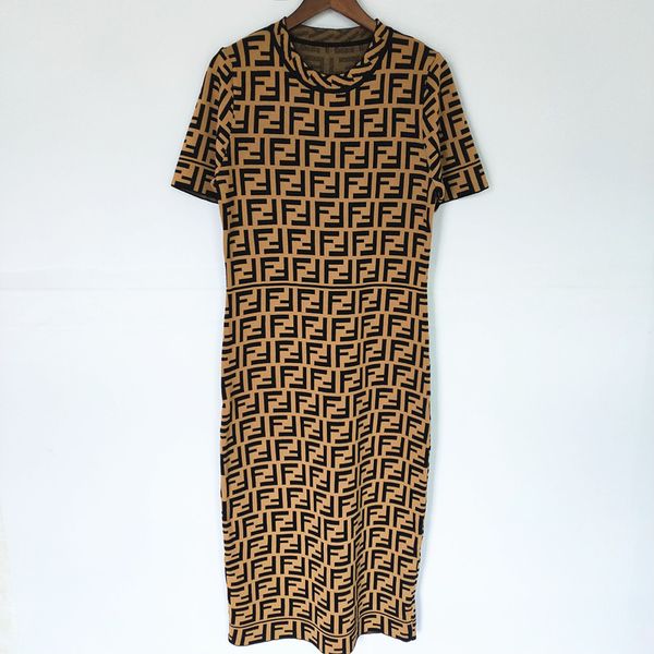 women knitted dress europe-america new fashion dresses luxury ff rear fork dress round neck short sleeve knitted dress selling
women knitted dress europe-america new fashion dresses luxury ff rear fork dress round neck short sleeve knitted dress selling