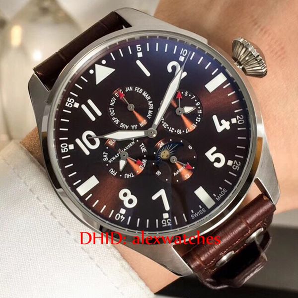 sport mens watches coffee 4 dial with month date week day night mechanical automatic watches cowhhide strap sport casual men's watches, Slivery;brown
sport mens watches coffee 4 dial with month date week day night mechanical automatic watches cowhhide strap sport casual men's watches, Slivery;brown