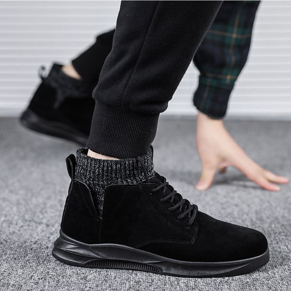 wholesale snow winter boots classic men women tall over the knee thigh high boot fashion sneakers size 39-44, Black