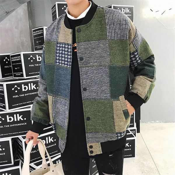 2019 sping новый шерстяной плед бомбардировщик куртка мужская мода хип-хоп уличная зимняя куртка мужчины пальто мужественность 5xl, Black;brown
2019 sping новый шерстяной плед бомбардировщик куртка мужская мода хип-хоп уличная зимняя куртка мужчины пальто мужественность 5xl, Black;brown