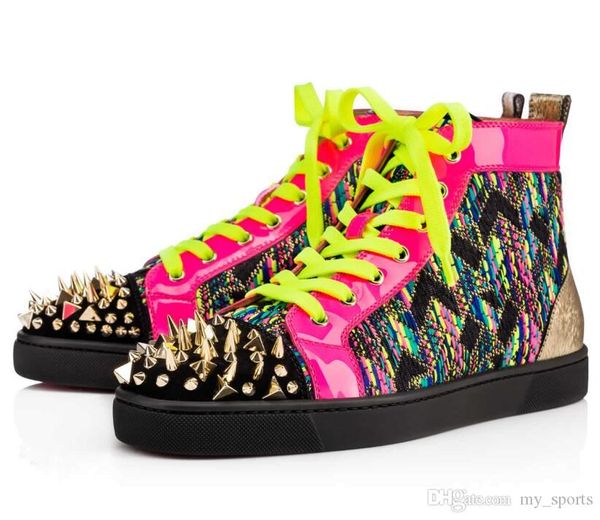 women strass shoes red bottom high cut spiked sneaker rhinestone pik pik rivets classic studes outdoor trainers sliver spikes casual walking, Black
women strass shoes red bottom high cut spiked sneaker rhinestone pik pik rivets classic studes outdoor trainers sliver spikes casual walking, Black