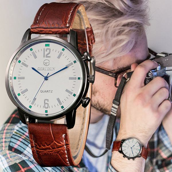 green dial latest men watch creative classic quartz clock business casual leather belt wristwatch friend gift masculine relogio, Slivery;brown
green dial latest men watch creative classic quartz clock business casual leather belt wristwatch friend gift masculine relogio, Slivery;brown