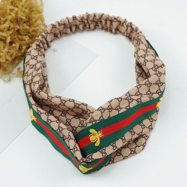 women's scarf fashion brand cross headband elastic g letter design red green stripes bee hairband for women retro turban gifts, Golden;white
women's scarf fashion brand cross headband elastic g letter design red green stripes bee hairband for women retro turban gifts, Golden;white