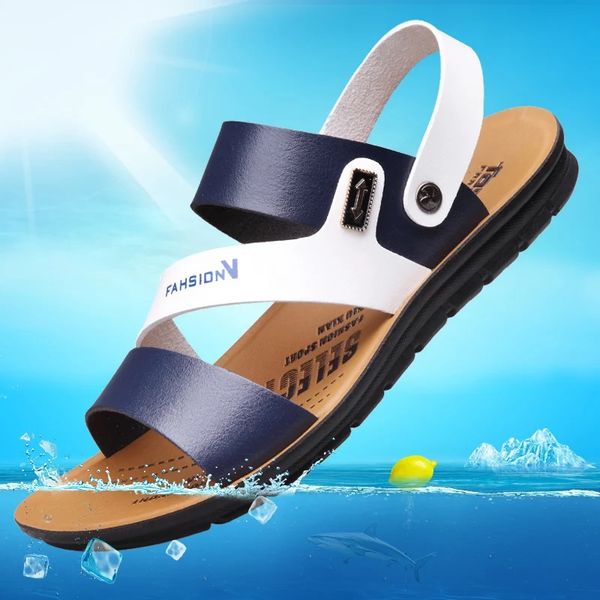 men's cool slippers 2019 new summer personality korean version tide outdoor drag beach shoes non-slip sandals, Black
men's cool slippers 2019 new summer personality korean version tide outdoor drag beach shoes non-slip sandals, Black