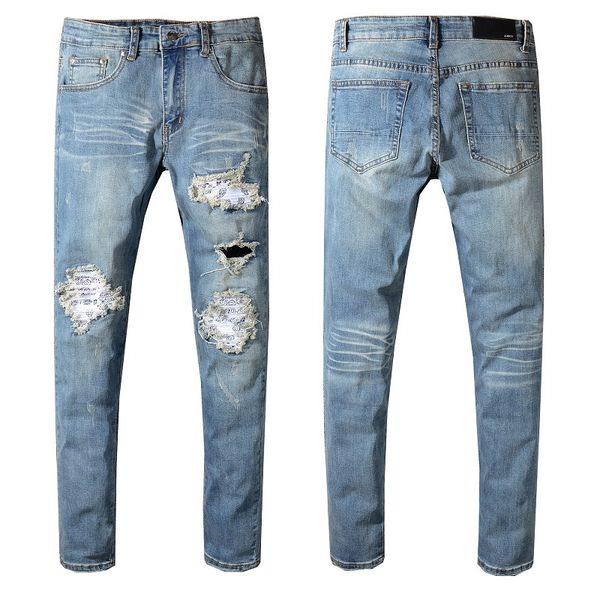 2020ss" new style famous brand men's washed design casual slim summer skinny jeans classiclong men ripped jeans size 29-40 ing, Blue
2020ss" new style famous brand men's washed design casual slim summer skinny jeans classiclong men ripped jeans size 29-40 ing, Blue
