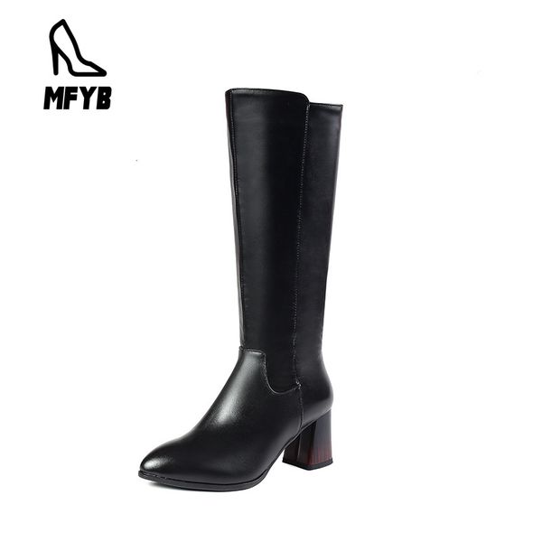 mfyb women's boots 2019 winter new fashion high-heeled women's shoes leather high tube fashion boots tide, Black
mfyb women's boots 2019 winter new fashion high-heeled women's shoes leather high tube fashion boots tide, Black