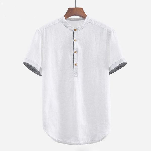 summer men's baggy shirt casual cotton linen short sleeve button blouse plus size shirt men's clothing camiseta hombre, White;black
summer men's baggy shirt casual cotton linen short sleeve button blouse plus size shirt men's clothing camiseta hombre, White;black