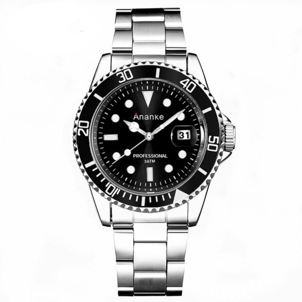 men's watch quartz stainless steel calendar watch 30 meter waterproof luminous business watch, Slivery;brown
men's watch quartz stainless steel calendar watch 30 meter waterproof luminous business watch, Slivery;brown
