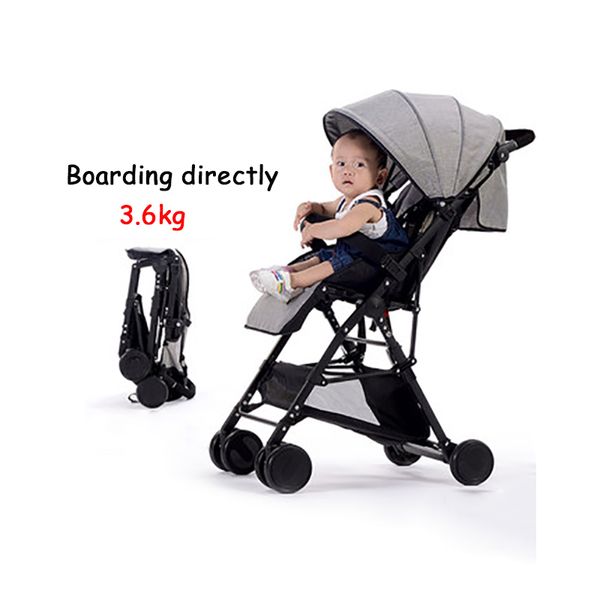 3.6 kg light stroller ultra-light folding high landscape baby umbrella car children trolley  can be on the plane
3.6 kg light stroller ultra-light folding high landscape baby umbrella car children trolley  can be on the plane