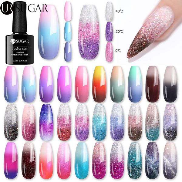 ur sugar 7.5ml thermal glitter gel nail polish temperature color changing uv gel varnish soak off uv led lacquers hybrid, Red;pink
ur sugar 7.5ml thermal glitter gel nail polish temperature color changing uv gel varnish soak off uv led lacquers hybrid, Red;pink