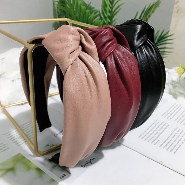 new pu high end headband knotted wide edge fashion hair accessories hairpin lady hair hoop 5 colors wholesale, Silver
new pu high end headband knotted wide edge fashion hair accessories hairpin lady hair hoop 5 colors wholesale, Silver