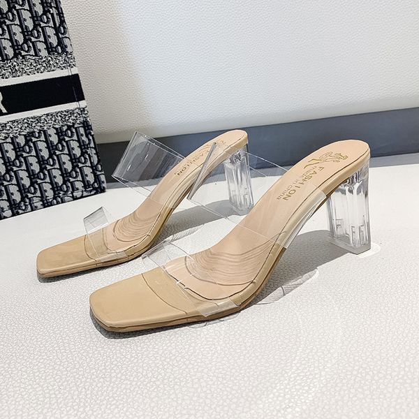 crystal slippers women shoes woman mules new summer clear transparent casual shoes thick high heels ladies slides, Black
crystal slippers women shoes woman mules new summer clear transparent casual shoes thick high heels ladies slides, Black
