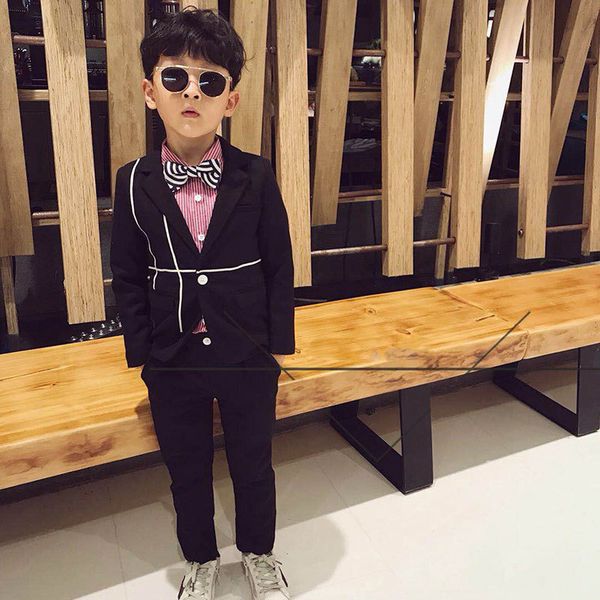 boy suit small suit children's wear characteristics of new fund of autumn winters ribbon suit covered 2 times kids suits, Blue;gray
boy suit small suit children's wear characteristics of new fund of autumn winters ribbon suit covered 2 times kids suits, Blue;gray