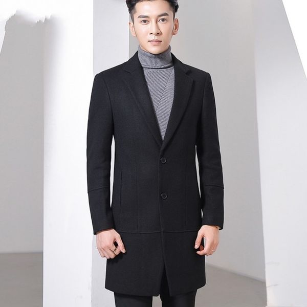 зимние мужские офисные работы шерстяные смеси тренч slim fit трикотаж формальное длинное пальто воротник с лацканами мужское пальто 3xl mant, Black
зимние мужские офисные работы шерстяные смеси тренч slim fit трикотаж формальное длинное пальто воротник с лацканами мужское пальто 3xl mant, Black
