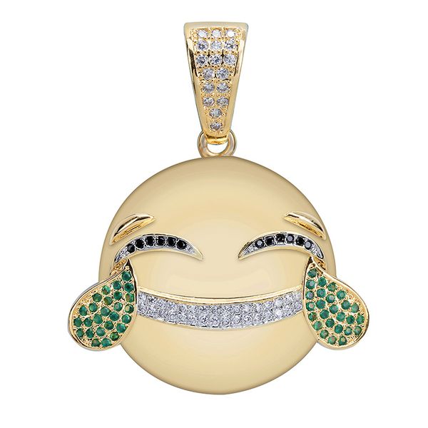 rillz laugh cry gold silver color iced out cubic zircon plated pendant necklace personality trend hip hop for men women
rillz laugh cry gold silver color iced out cubic zircon plated pendant necklace personality trend hip hop for men women