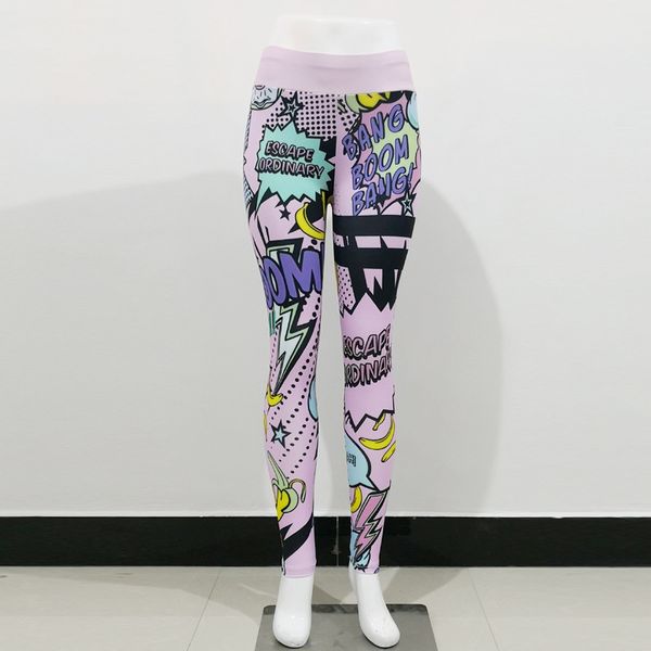 new european and american cartoon pattern english alphabet digital printing yoga tight skinny bottoming pants women, Black
new european and american cartoon pattern english alphabet digital printing yoga tight skinny bottoming pants women, Black