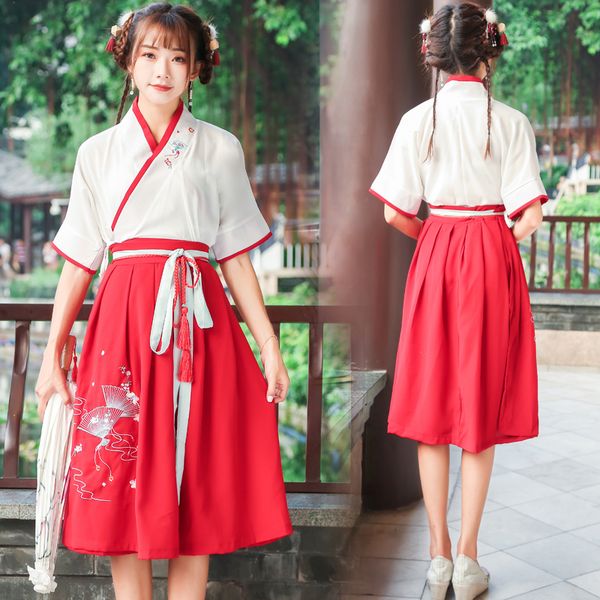 stage wear han dynasty hanfu costume traditional chinese ancient folk dress tang fairy skirt performance red clothes +, Black;red
stage wear han dynasty hanfu costume traditional chinese ancient folk dress tang fairy skirt performance red clothes +, Black;red