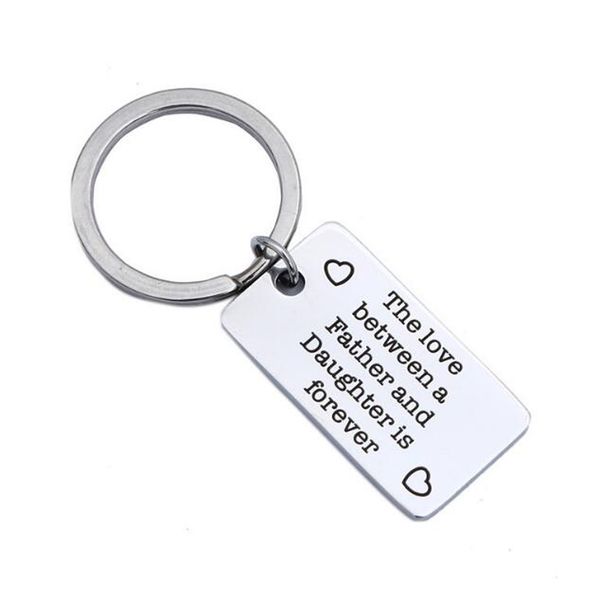 square pendant key ring ' the love between a father and daughter ' custom made stainless steel keychain key ring birthday gifts, Silver
square pendant key ring ' the love between a father and daughter ' custom made stainless steel keychain key ring birthday gifts, Silver