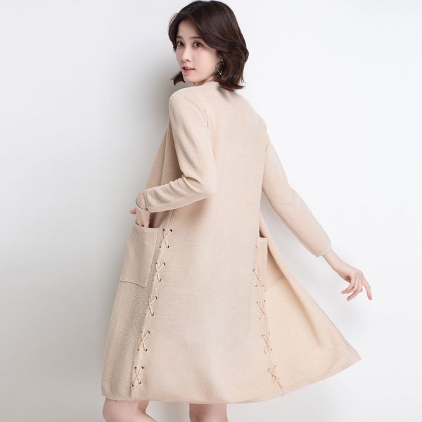 fashion 2018 long knitted cardigan coat women spring korean side tie sweater shawl women's summer air conditioning shirt a172, White
fashion 2018 long knitted cardigan coat women spring korean side tie sweater shawl women's summer air conditioning shirt a172, White