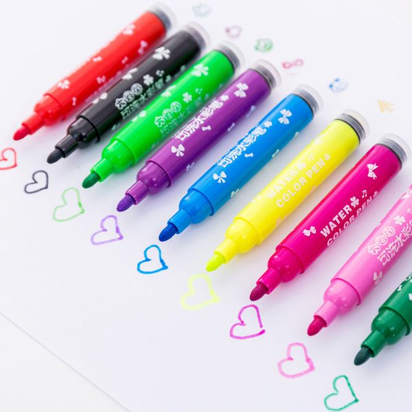 hand washable seal watercolor pen children's non-toxic kindergarten pupils highlighters draw brushes graffiti pen set art marker, Black;red
hand washable seal watercolor pen children's non-toxic kindergarten pupils highlighters draw brushes graffiti pen set art marker, Black;red