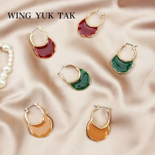 enamel hoop earrings exquisite korean statement earrings for women fashion vintage geometric boucle d'oreille femme, Golden;silver
enamel hoop earrings exquisite korean statement earrings for women fashion vintage geometric boucle d'oreille femme, Golden;silver