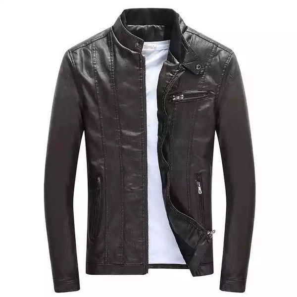 new arrival autumn winter korean version fashion pu jackets motorcycle biker faux leather jacket men jacket coats size 4xl, Black
new arrival autumn winter korean version fashion pu jackets motorcycle biker faux leather jacket men jacket coats size 4xl, Black