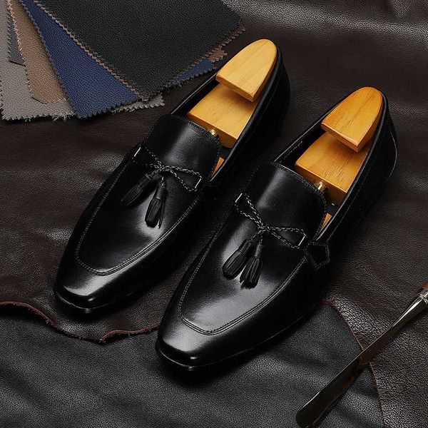 dress shoes mens brogue oxfords genuine calf leather pointed toe slip on male formal footwear wedding party, Black
dress shoes mens brogue oxfords genuine calf leather pointed toe slip on male formal footwear wedding party, Black