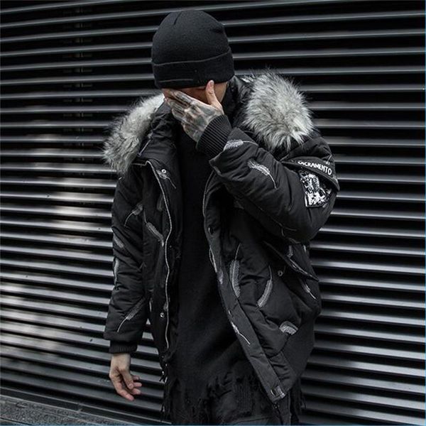 winter new big hair collar cotton men's coat hooded fashion casual streetwear cotton homme jackets, Black
winter new big hair collar cotton men's coat hooded fashion casual streetwear cotton homme jackets, Black