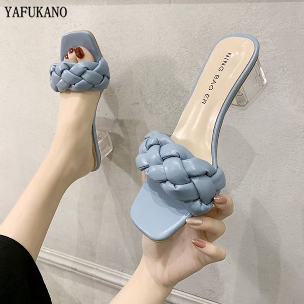 summer pu weave women slippers 2020 new design crystal square heels sandals square toe outdoor slides ladies flip flop for party, Black
summer pu weave women slippers 2020 new design crystal square heels sandals square toe outdoor slides ladies flip flop for party, Black