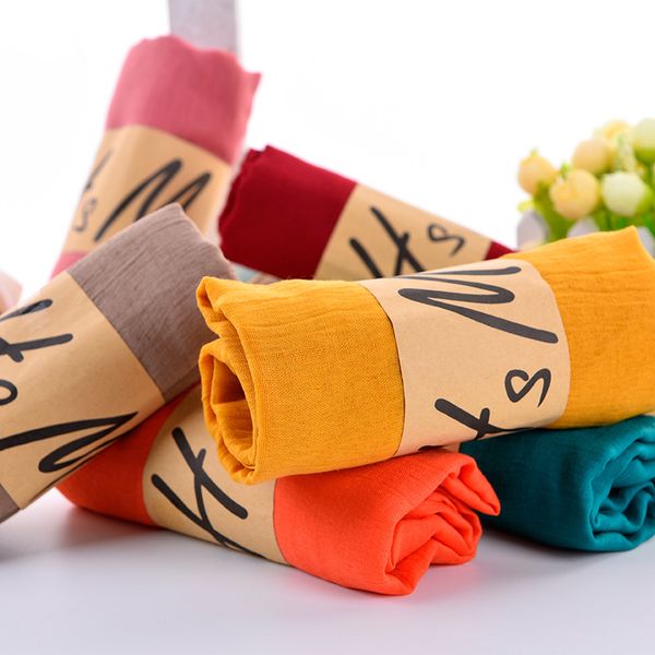 2018 multicolor 180*65cm women scarf shawl vintage long pure color cotton linen female scarves clothing accessories
2018 multicolor 180*65cm women scarf shawl vintage long pure color cotton linen female scarves clothing accessories