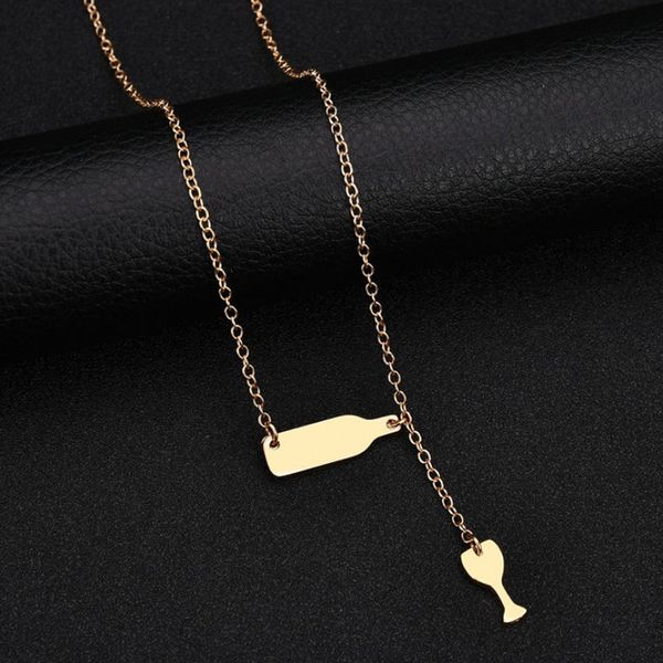 wine bottle cup long pendant necklace statement choker chain jewelry personalized jewelry fios e colares de senhora necklace wom, Silver
wine bottle cup long pendant necklace statement choker chain jewelry personalized jewelry fios e colares de senhora necklace wom, Silver