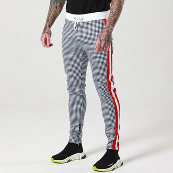 men's sport pants plaid check casual long trousers tracksuit fitness workout running joggers gym sweatpants, Black
men's sport pants plaid check casual long trousers tracksuit fitness workout running joggers gym sweatpants, Black