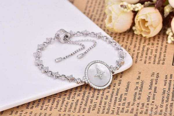 new crystal diamond star ornaments for ladies fashion pop shell bracelet, Black
new crystal diamond star ornaments for ladies fashion pop shell bracelet, Black