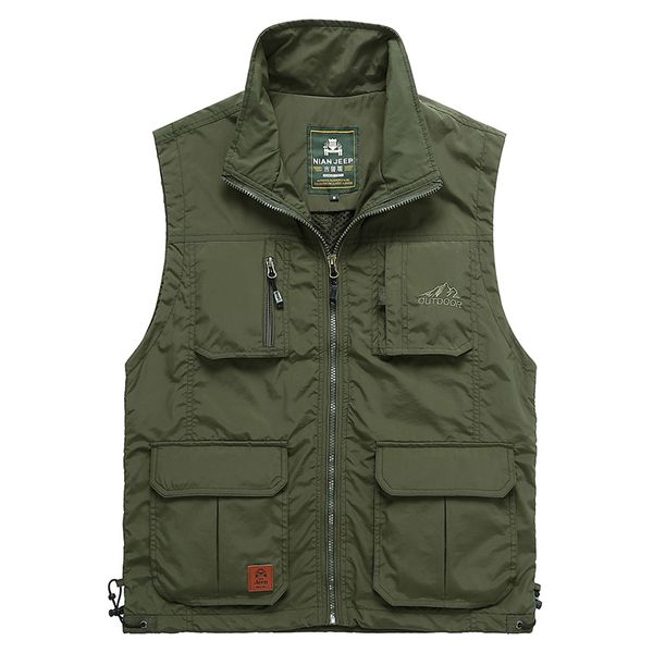men's vests men zipper multi pocket vest spring summer casual loose waistcoat male plus size pographer sleeveless jacket wfy04, Black;white
men's vests men zipper multi pocket vest spring summer casual loose waistcoat male plus size pographer sleeveless jacket wfy04, Black;white