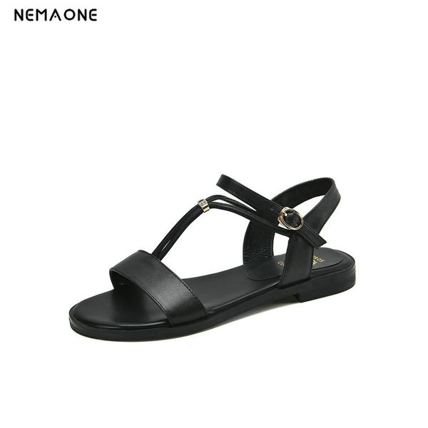2020 new women fashion t-strap sandals genuine leather sweet round toe 2cm heel women shoes ladies summer casual outdoor sandals, Black
2020 new women fashion t-strap sandals genuine leather sweet round toe 2cm heel women shoes ladies summer casual outdoor sandals, Black