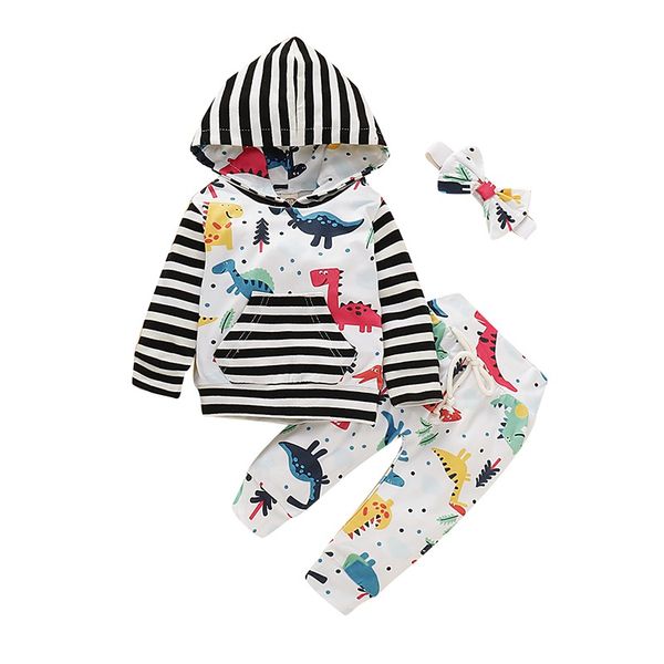 autumn baby girls boy set long sleeve hoodie cartoon strip sweatshirt with pocket+pants headband set, White
autumn baby girls boy set long sleeve hoodie cartoon strip sweatshirt with pocket+pants headband set, White