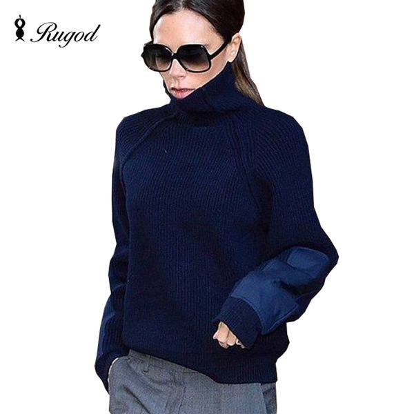rugod 2018 patch sleeve jumper winter women turtleneck patchwork knitted sweaters and pullovers solid pull femme, White;black
rugod 2018 patch sleeve jumper winter women turtleneck patchwork knitted sweaters and pullovers solid pull femme, White;black