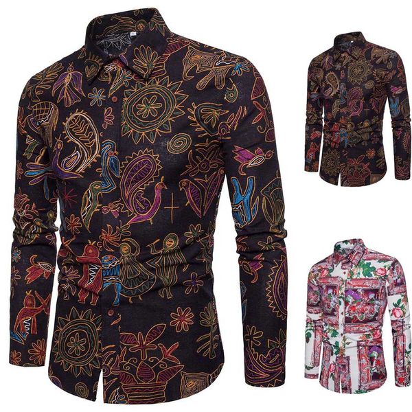 desire 35# dropship 2018 new arrival fashion retro personality men's shirts summer casual slim long sleeve printed shirt top, White;black
desire 35# dropship 2018 new arrival fashion retro personality men's shirts summer casual slim long sleeve printed shirt top, White;black