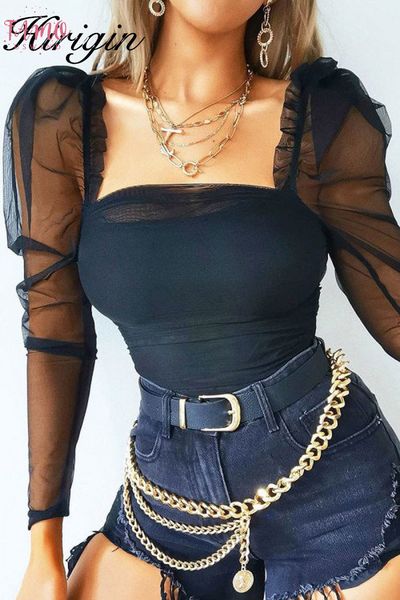 fashion women lace see through sheer mesh long sleeve square collar crop blouse slim club chiffon wear shirts, White
fashion women lace see through sheer mesh long sleeve square collar crop blouse slim club chiffon wear shirts, White