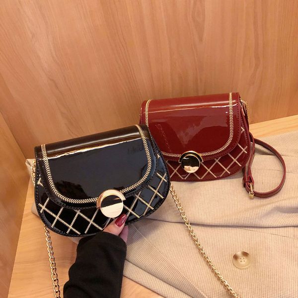 bag for women original design saddle bag fashion rhombic embroidery thread chain messenger
bag for women original design saddle bag fashion rhombic embroidery thread chain messenger