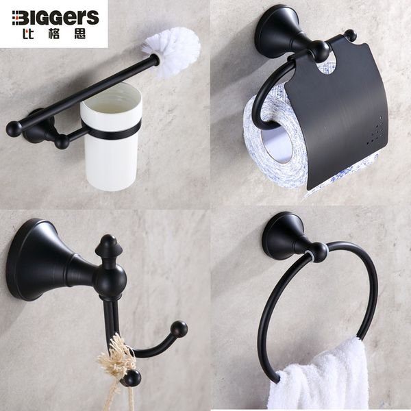 black bronze bathroom accessories set 4pcs copper paper holder robe hook towel ring toilet brush holder
black bronze bathroom accessories set 4pcs copper paper holder robe hook towel ring toilet brush holder